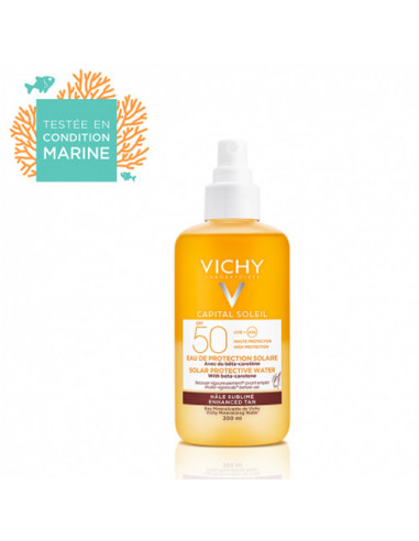 Vichy Capital Soleil SPF50 Eau de Protection Solaire Hâle Sublimé. Spray 200ml Vichy - 1