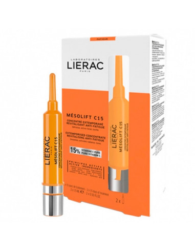 Lierac Mésolift C15 Concentré Revitalisant Anti-Fatigue 2 ampoules 15ml Lierac - 1
