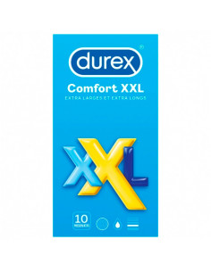 Durex Comfort XXL Extra Larges Extra Longs 10 préservatifs Durex - 1