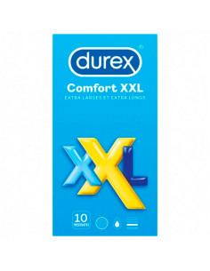 Durex Comfort XXL Extra Larges Extra Longs 10 préservatifs Durex - 1