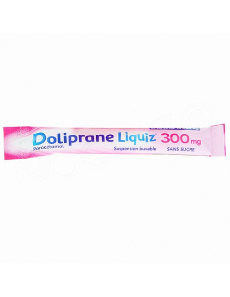 Doliprane Liquiz en sachat stick rose foncé