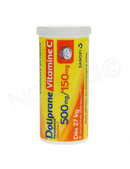 Doliprane Vitamine C 500mg/150mg 16 comprimés effervescents Doliprane - 2