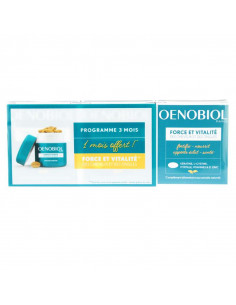 Oenobiol Force et Vitalité Programme 3 mois dont 1 mois OFFERT. 3x60 capsules Oenobiol - 1