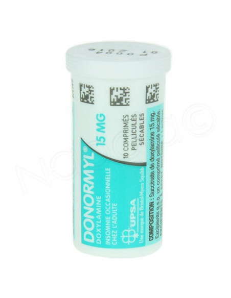 Donormyl Doxylamine 15 mg 10 comprimés pelliculés sécables  - 2