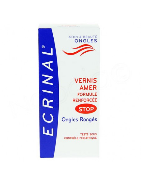 Ecrinal Vernis amer Stop ongles rongés formule renforcée 10ml Asepta - 2