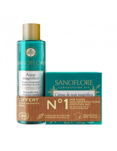 Sanoflore Crème de Nuit Magnifica 50ml + Aqua Magnifica 50ml OFFERTE Sanoflore - 1