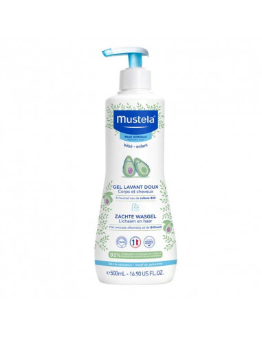 Mustela Bébé Huile Lavante Peau Seche Gel douche 500 ml