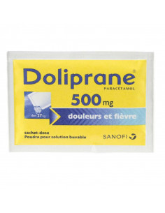 Doliprane paracétamol 500 mg 12 sachets - dose poudre solution buvable Doliprane - 1 2