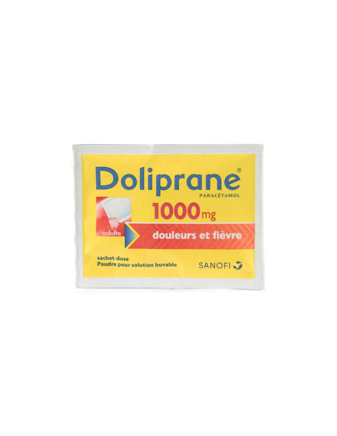 Doliprane Paracétamol 1000 mg Douleurs & Fièvre 8 sachets dose poudre -  Archange-pharmacom