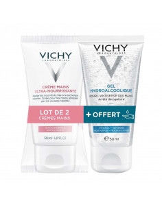 Vichy Crème Mains Lot 2x50ml + Gel Hydroalcoolique 50ml OFFERT