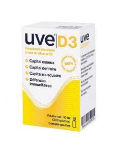 Uve D3 Complément alimentaire. Compte-goutte 10ml  - 1