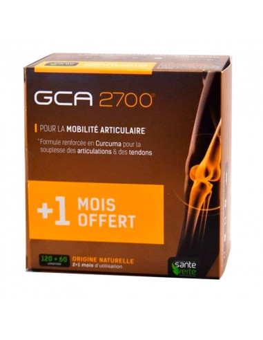 GCA 2700 Mobilité articulaire 120+60 comprimés - 1 mois offert  - 1