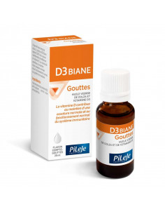 Pileje D3 Biane Gouttes. Flacon compte-gouttes 20ml Pileje - 1