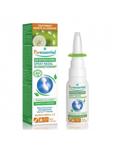 Puressentiel Respiratoire Spray Nasal Décongestionnant Rhinite Allergique. 30ml Puressentiel - 1