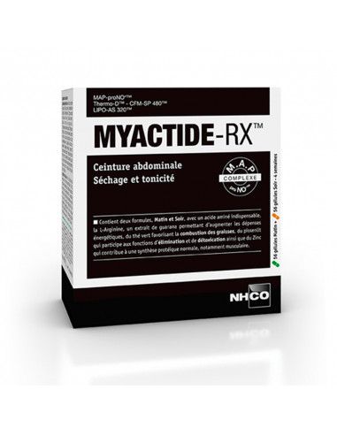NHCO Myactide-RX Ceinture abdominale Séchage et Tonicité 56 Gélules Matin + 56 Gélules Soir NHCO - 1