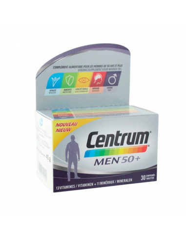 Centrum Men 50+ Vitamines et Minéraux 30 Comprimés  - 1