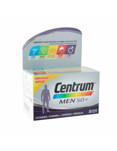 Centrum Men 50+ Vitamines et Minéraux 30 Comprimés  - 1