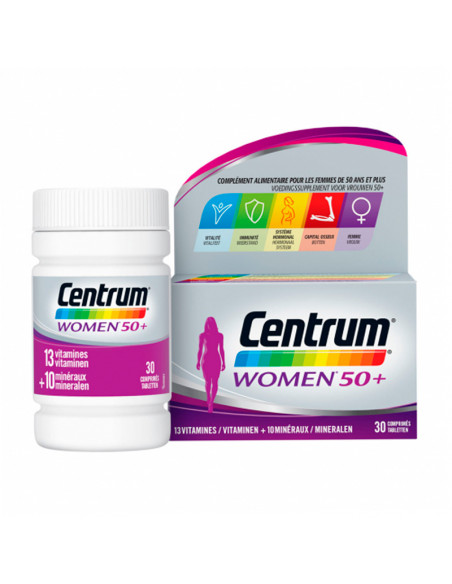 Centrum Women 50+ Vitamines et Minéraux 30 Comprimés  - 1