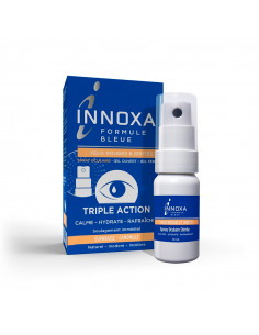 INNOXA - Gouttes Formule Bleue - Collyre Yeux - Blanchit les Yeux Rouges -  Hydra