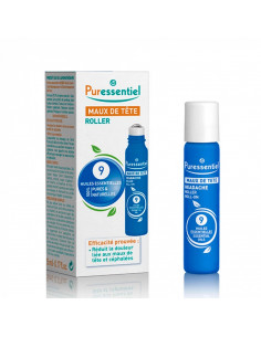 Puressentiel Maux de Tête Roller 9 Huiles Essentielles 5ml Puressentiel - 1