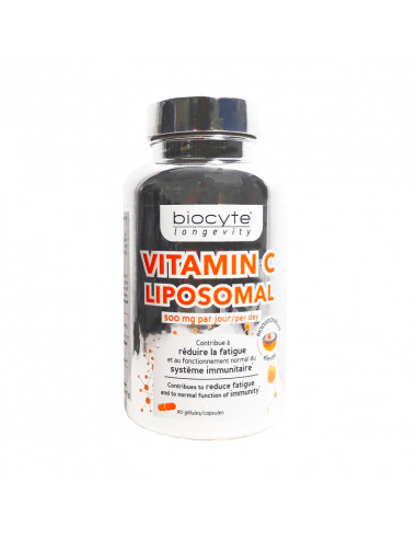 boite 90 gélules vitamin C liposomal biocyte