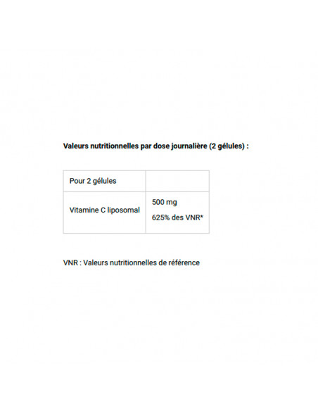 valeur nutritionnelle biocyte vitamin c liposomal