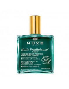 vaporisateur nuxe huile prodigieuse néroli bio 100ml vert foncé