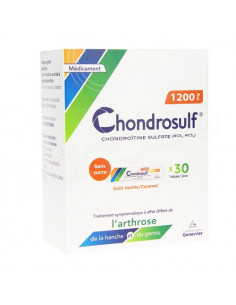 Chondrosulf 1200 mg Sans Sucre gel oral. 30 sachets