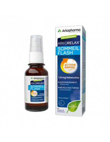 spray sublingual et boîte arkorelax sommeil flash