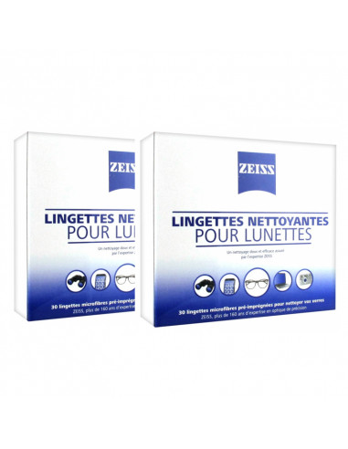 Lingettes Nettoyantes pour Lunettes, 30 lingettes