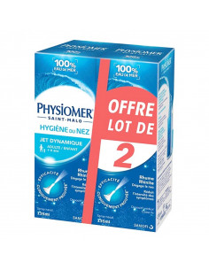 Physiomer Hygiène nasale Jet dynamique enfant et adulte Lot 2 Sprays 135ml Physiomer - 1
