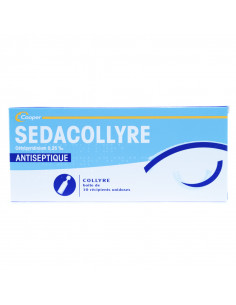 Sédacollyre, Cétylpyridinium 0.25% - Collyre Antiseptique - B/10  - 1