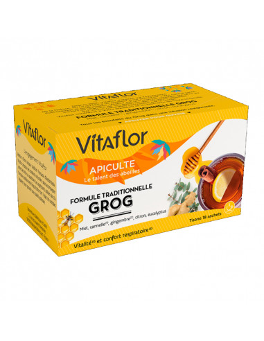 Vitaflor Infusion Grog Revigorante - Respiratoire 18 sachets de 1,8g Vitaflor - 1