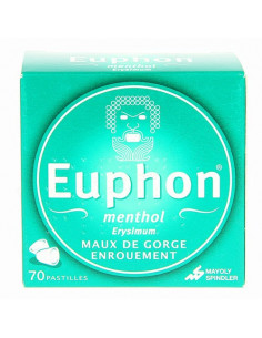 Euphon menthol maux de gorge 70 pastilles