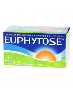 Euphytose Troubles mineurs de l'Anxiété et du Sommeil. 120 comprimés enrobés