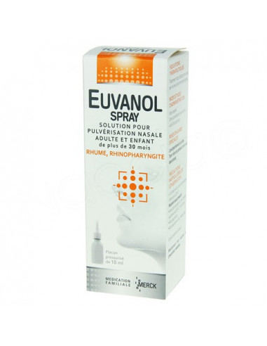 Euvanol Spray Solution pour Pulvérisation Nasale. 15ml