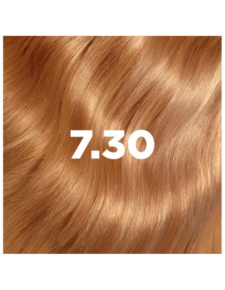 mèche de cheveux blond doré 7.30