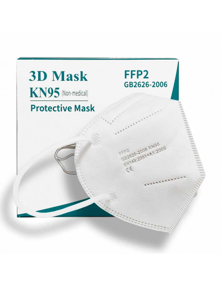 boîte de 10 masques ffp2 KN95 avec image du masque