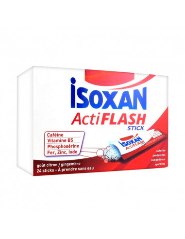 Isoxan Actiflash Stick Goût Citron Gingembre 24 Sticks Isoxan - 1