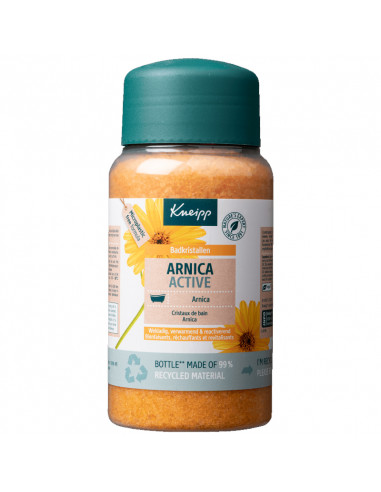 pot de cristaux de bain arnica active kneipp