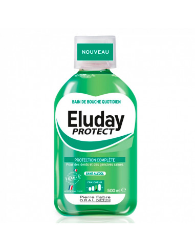 flacon de bain de bouche eluday protect 500ml