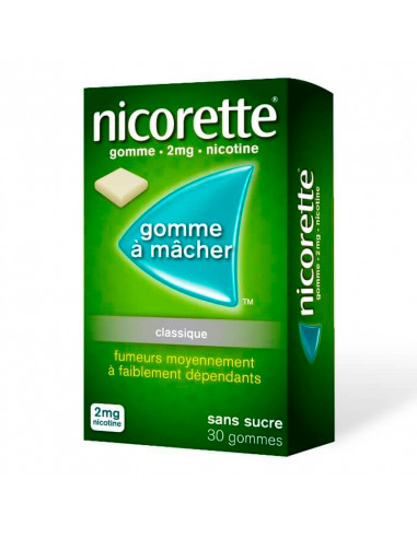 Nicorette 2mg, Classique Sans Sucre, Gommes