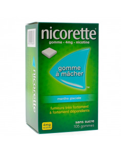 Nicorette 4 mg, Menthe Glaciale Sans Sucre, Gommes