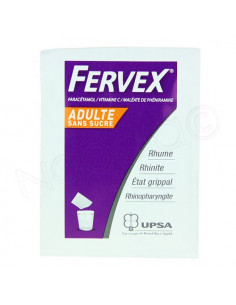 Fervex Adulte Sans Sucre. 8 sachets de granulés 2