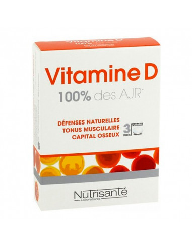boite de 90 comprimés de vitamine D Nutrisanté
