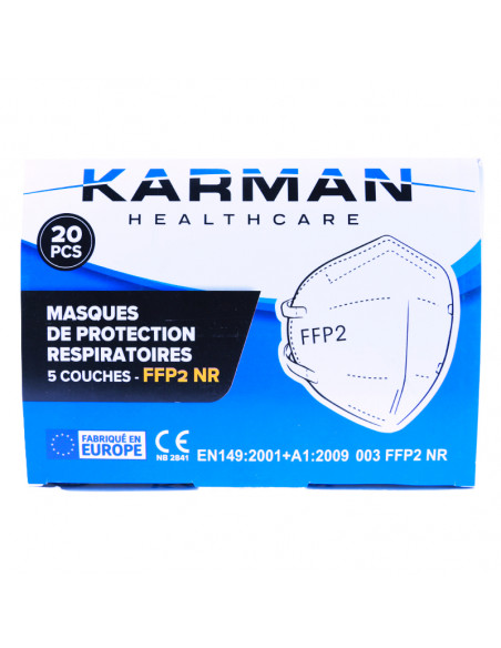 Masque filtrant FFP2 NR Karman Healthcare- 5 couches - Boîte de 20  - 1