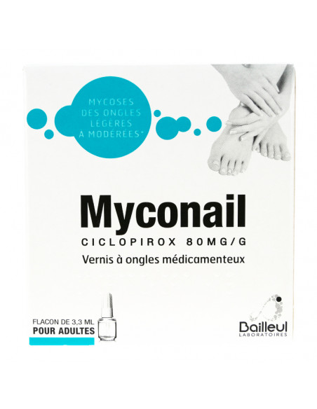 Myconail, Vernis à ongles antifongique, 80mg/g