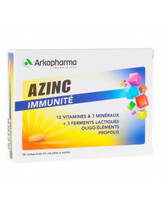 Arkopharma Azinc Immunité 30 comprimés tri couches à avaler