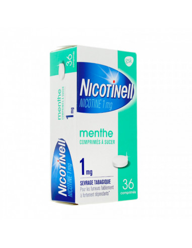 nicotinell menthe 1mg dépendance tabagique 36 comprimés à sucer