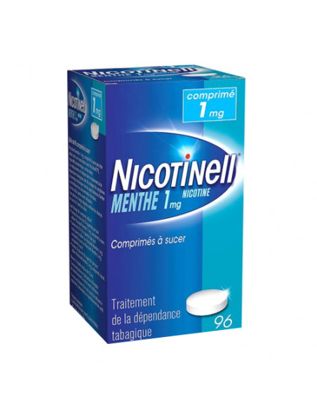 nicotinell menthe 1mg dépendance tabagique 96 comprimés à sucer